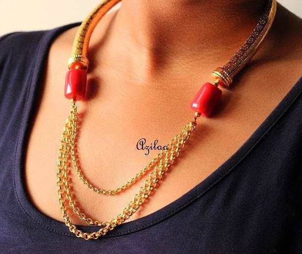 Red Coral designer handmade gold plated 